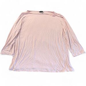 J. Jill WearEver XL Pink Lavender 3/4 Sleeve Top Tunic Stretch Rayon Spandex